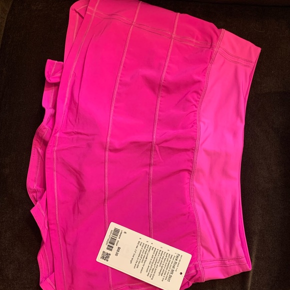 NWT Lululemon Pace Rival Skirt in Pow Pink (4) - Picture 10 of 12